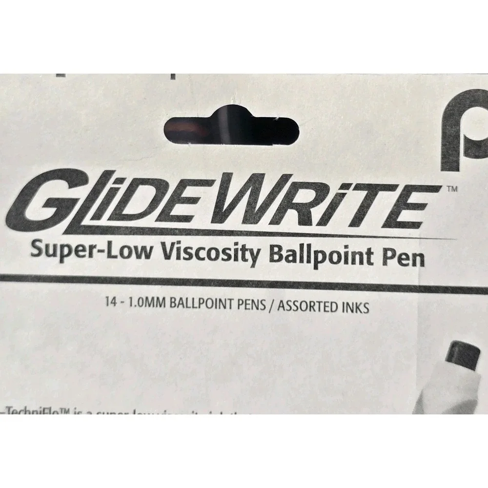 Pentel GlideWrite Ballpoint Pen 1.0mm 14/Pkg-Assorted Colors Super-Low Viscosity